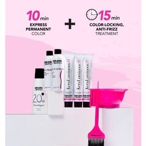 Keratin Complex Express Permanent Hair Color Kit - 9 piece set